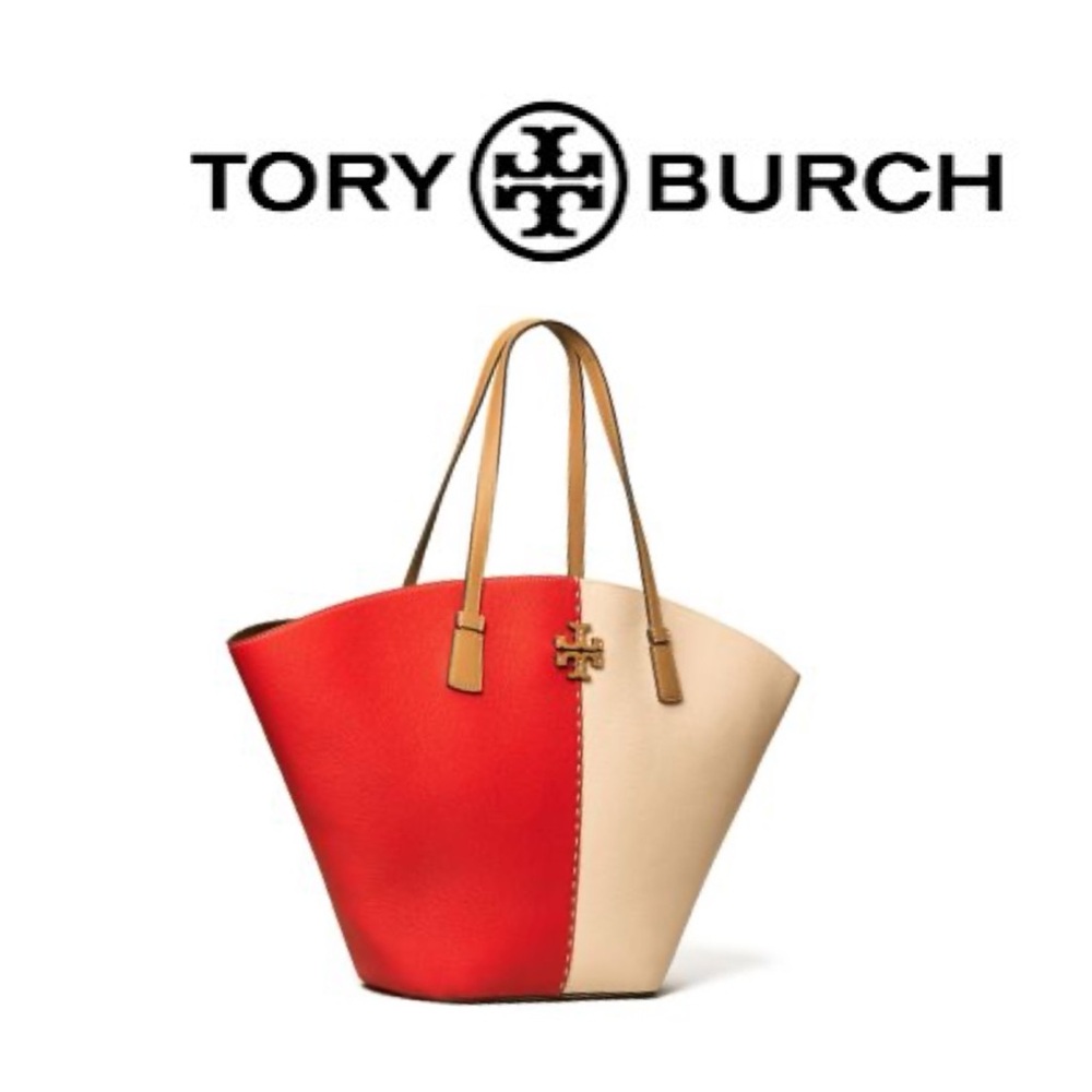 Tory Burch McGraw Color-Block Shopper Tote